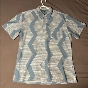 Blue manaola size large Kane aloha shirt